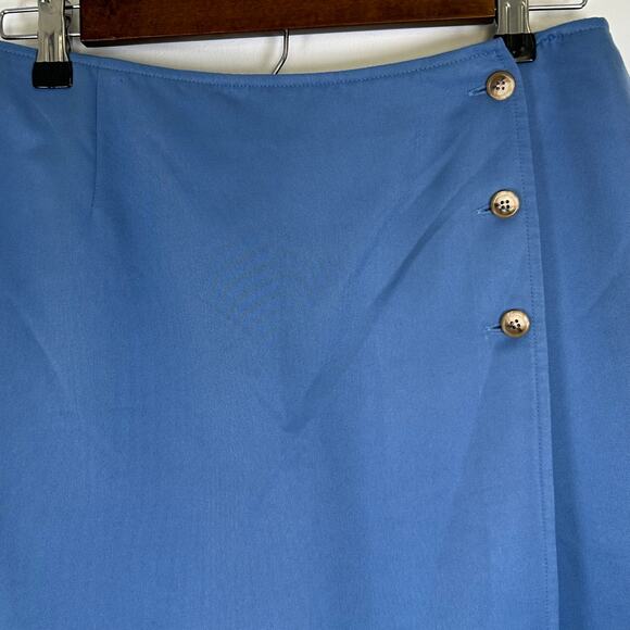 Talbots Periwinkle Blue Wrap Skort, Sz 10 - Picture 2 of 7